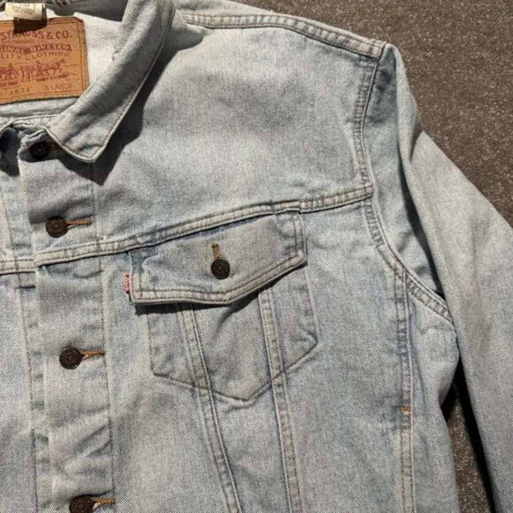 Vintage Levi's Strauss & Co 70598 4834 Trucker Denim Jean Jacket XL Western Work